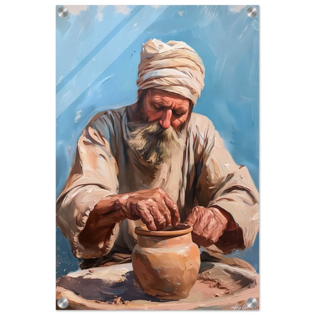 Hands of Heritage: The Art of Pottery | Wall art print - Acrylic Print - 40x60 cm / 16x24″ -