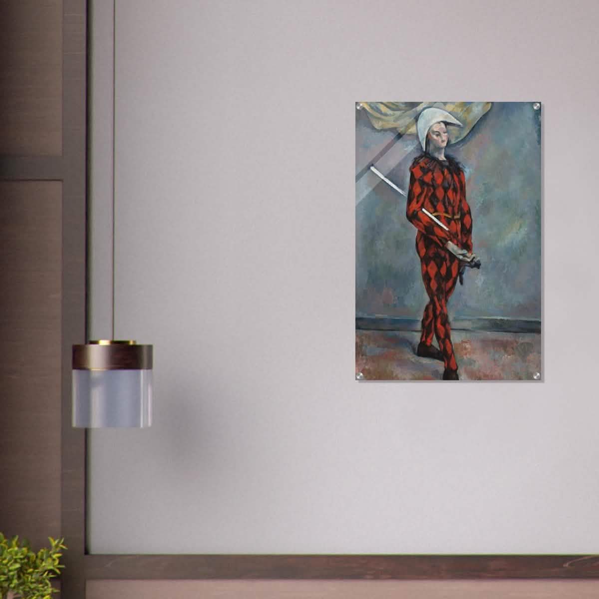 Harlequin by Paul Cézanne Vintage Wall Art - Acrylic Print - 60x90 cm / 24x36″ -