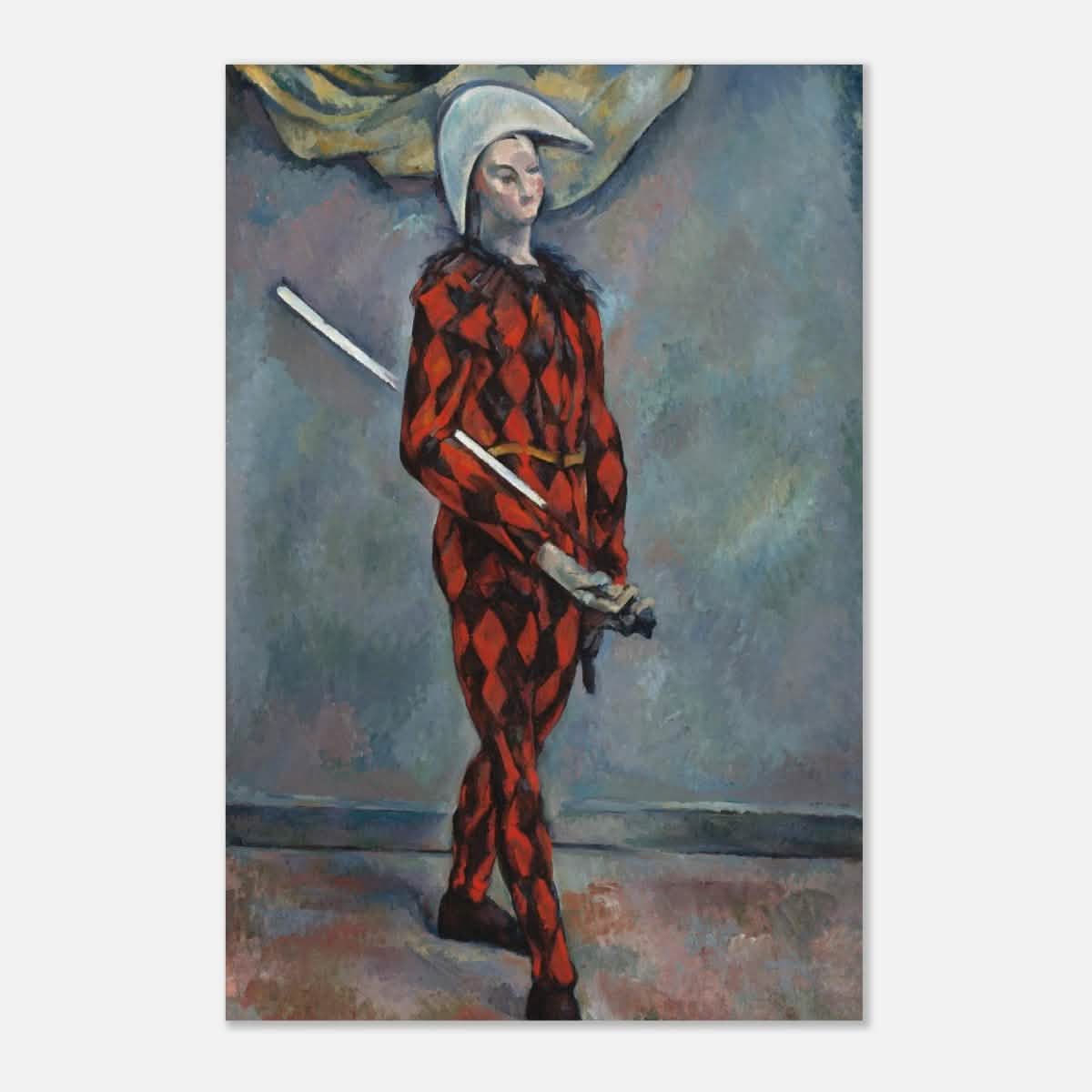 Harlequin by Paul Cézanne Vintage Wall Art - Aluminum Print - 30x45 cm / 12x18″ -