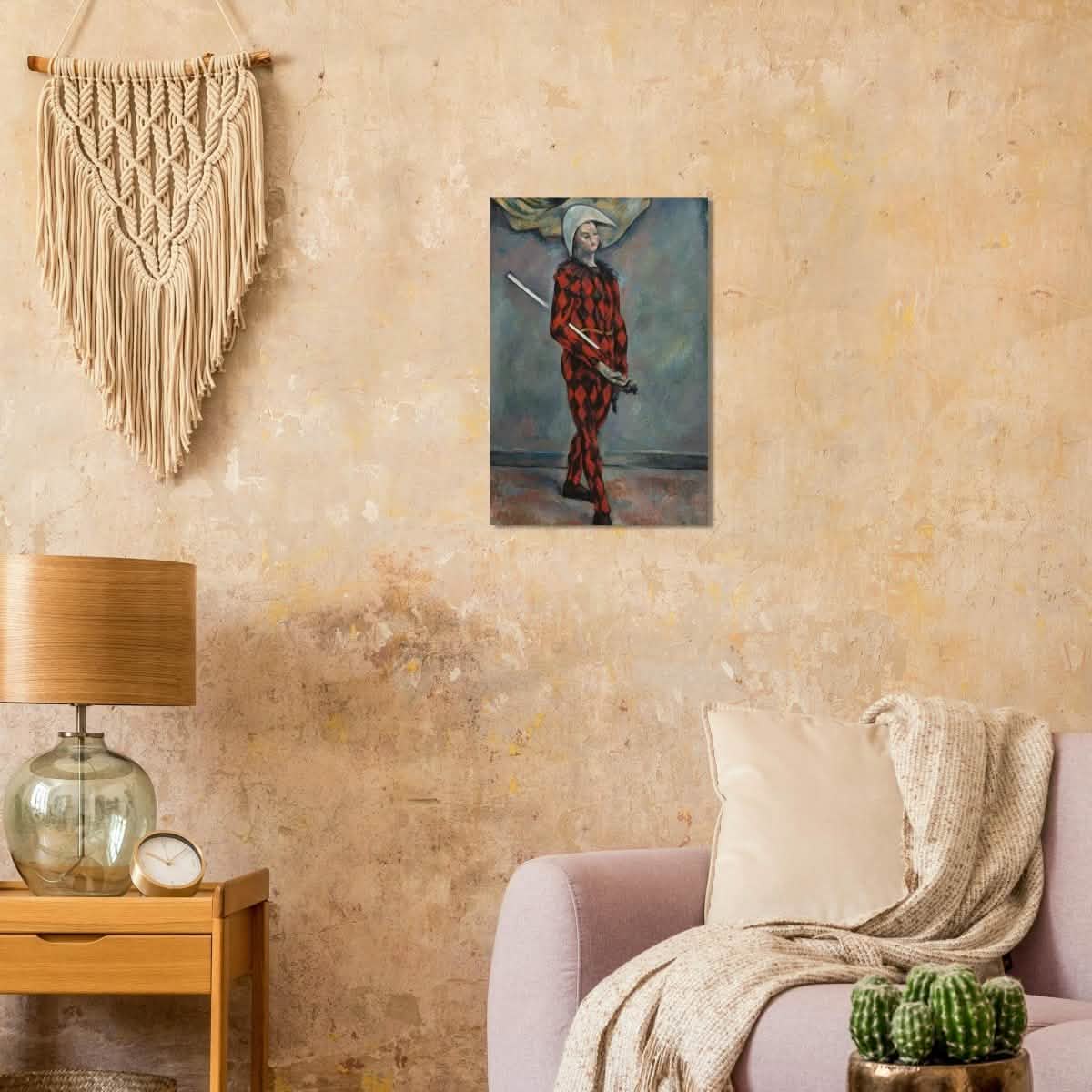 Harlequin by Paul Cézanne Vintage Wall Art - Wood Prints - 40x60 cm / 16x24″ - 10 mm