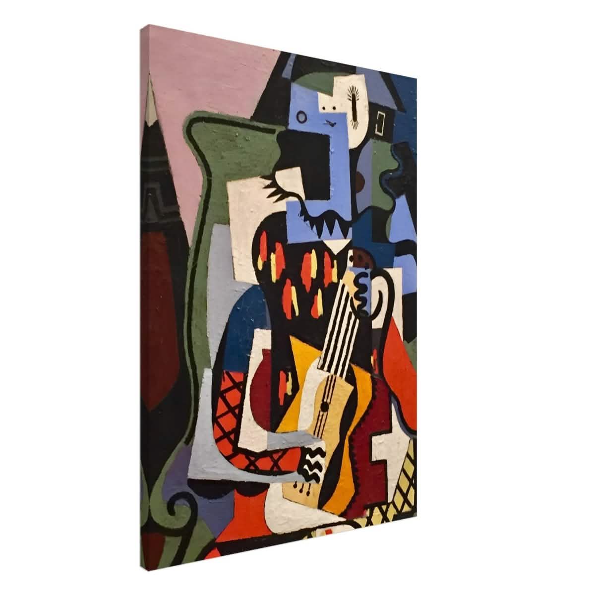 Harlequin Musician by Pablo Picasso - Canvas - 70x100 cm / 28x40″ - Thick