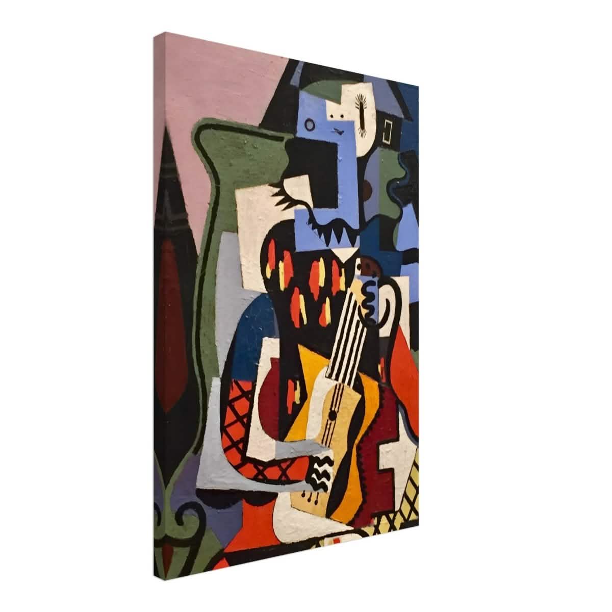 Harlequin Musician by Pablo Picasso - Canvas - 50x75 cm / 20x30″ - Thick