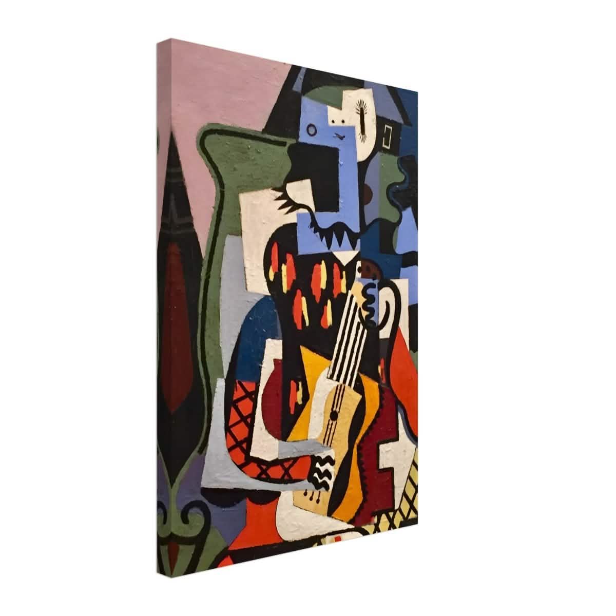 Harlequin Musician by Pablo Picasso - Canvas - 40x60 cm / 16x24″ - Thick