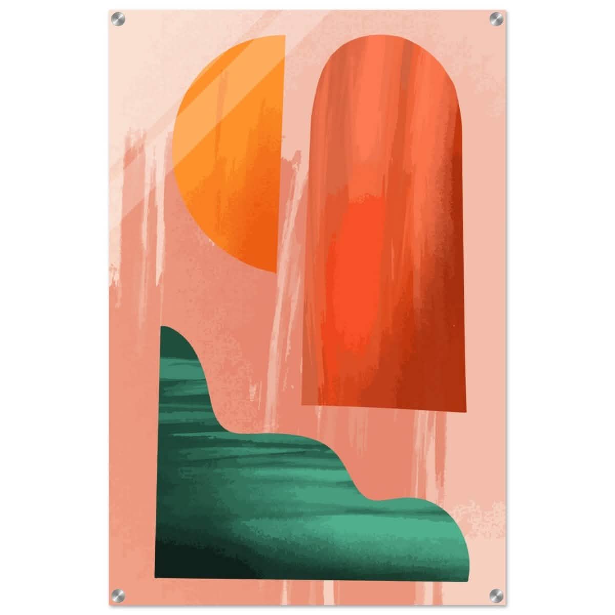 Harmony in Color | Abstract Minimalism | wall art print - Acrylic Print - 30x45 cm / 12x18″ -