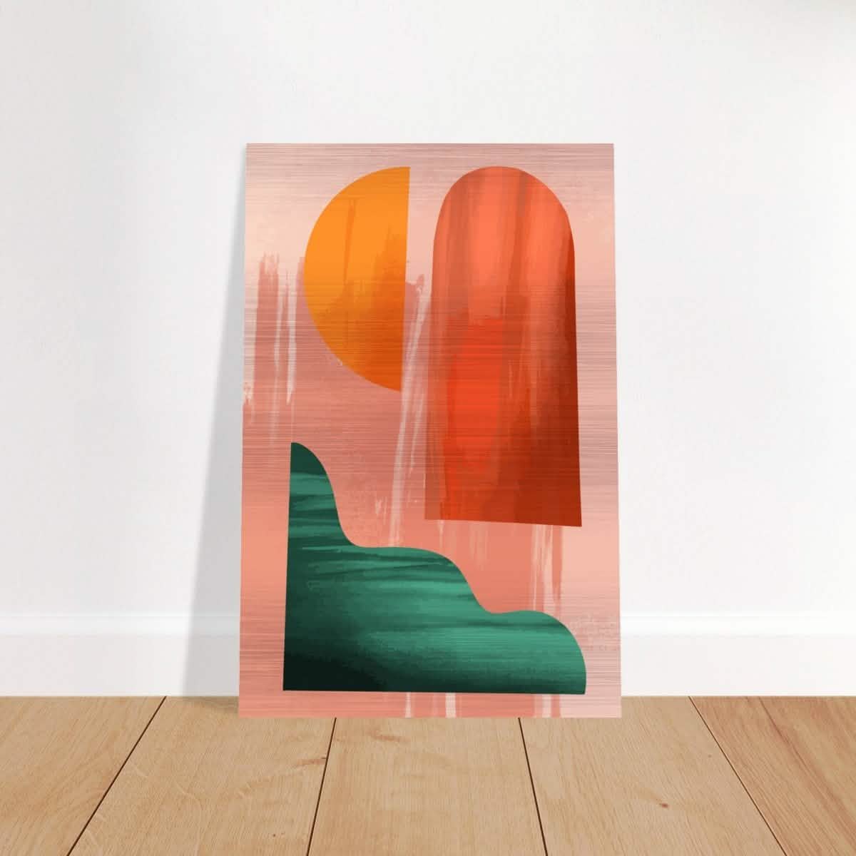 Harmony in Color | Abstract Minimalism | wall art print - Brushed Aluminum Print - 30x45 cm / 12x18″ -