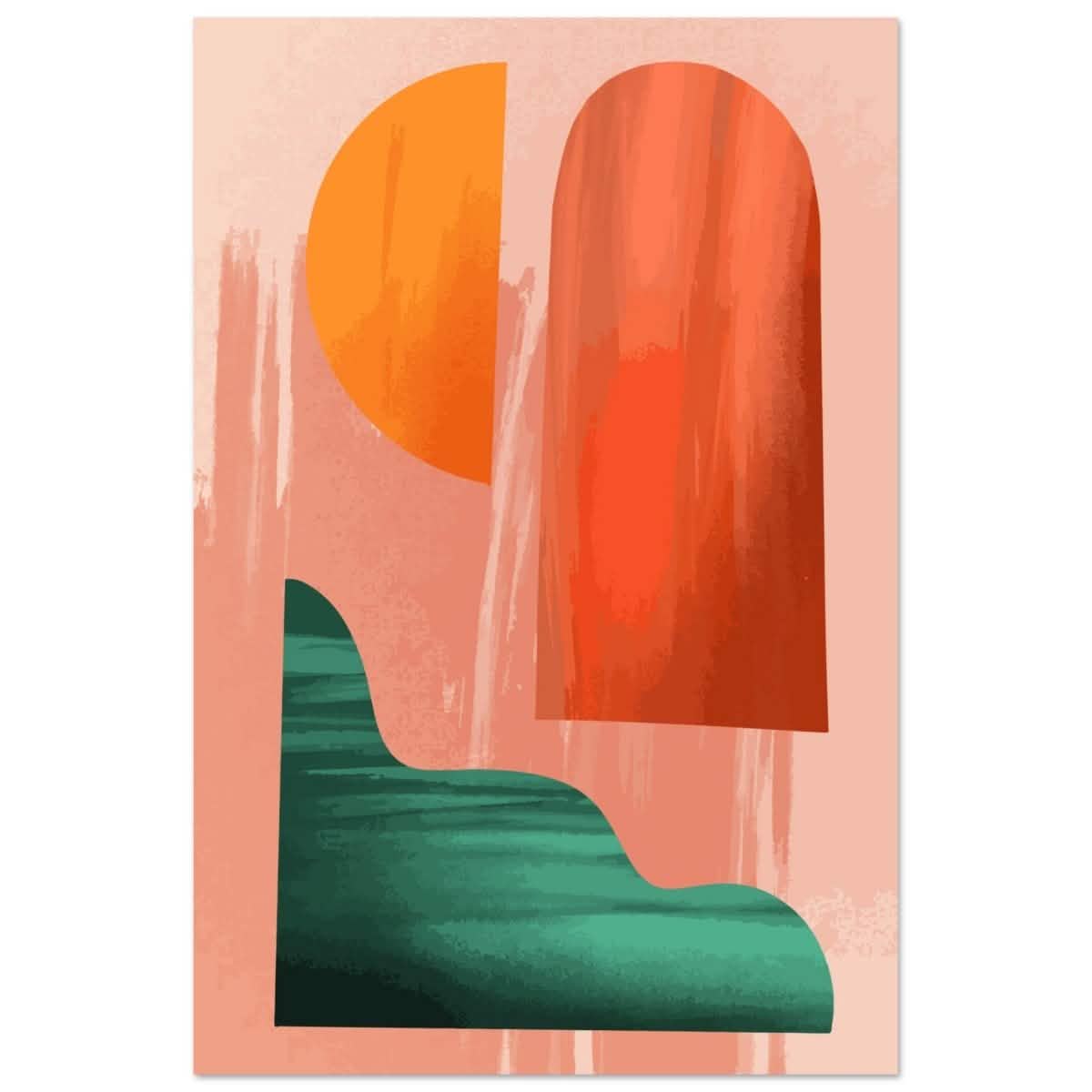 Harmony in Color | Abstract Minimalism | wall art print - Aluminum Print - 30x45 cm / 12x18″ -