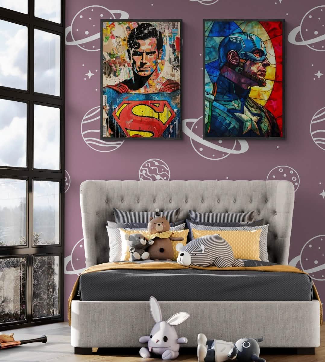 Heroes United Canvas Duo - Canvas - 30X45 CM / 12X18″ -