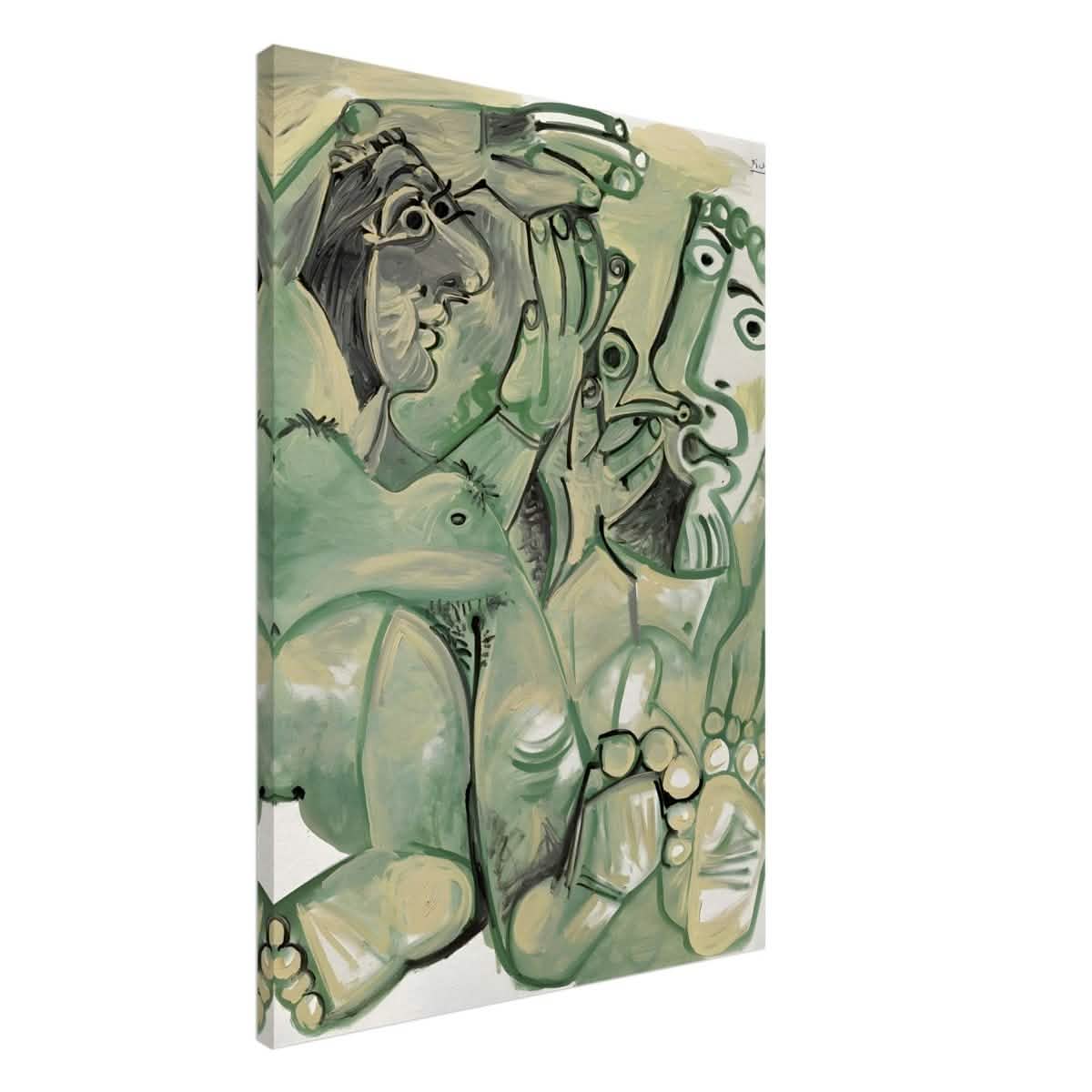 Homme et femme nus by Pablo Picasso 1968 - Canvas - 70x100 cm / 28x40″ - Thick