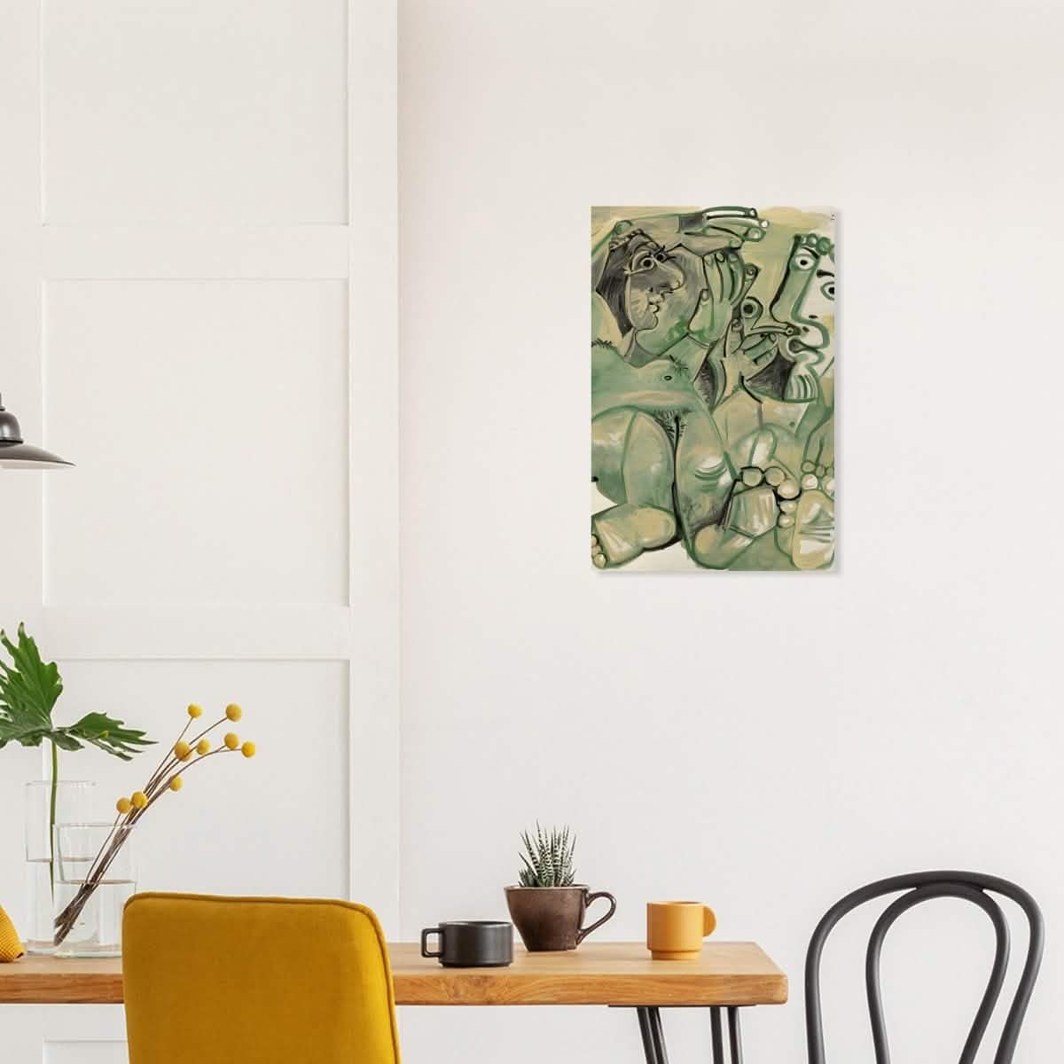 Homme et femme nus by Pablo Picasso 1968 - Wood Prints - 40x60 cm / 16x24″ - 20 mm