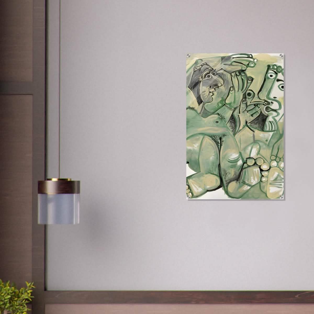 Homme et femme nus by Pablo Picasso 1968 - Acrylic Print - 60x90 cm / 24x36″ -