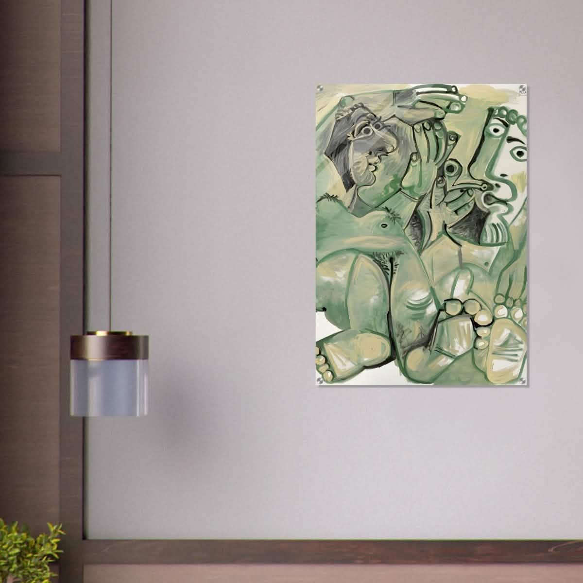 Homme et femme nus by Pablo Picasso 1968 - Acrylic Print - 70x100 cm / 28x40″ -