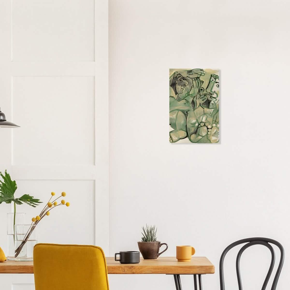 Homme et femme nus by Pablo Picasso 1968 - Wood Prints - 30x45 cm / 12x18″ - 20 mm