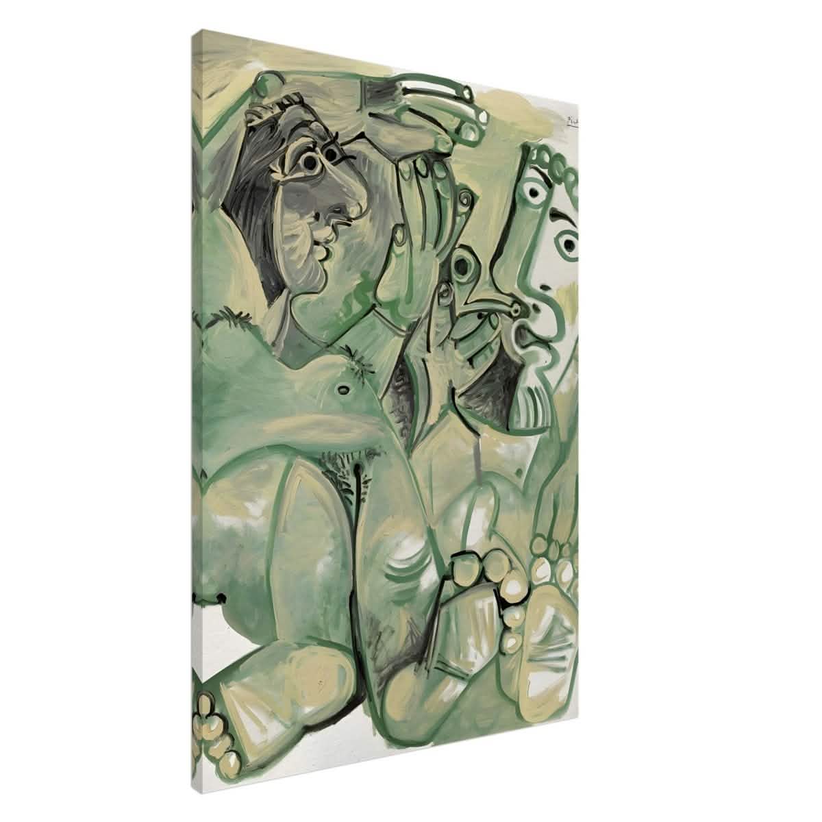 Homme et femme nus by Pablo Picasso 1968 - Canvas - 70x100 cm / 28x40″ - Slim