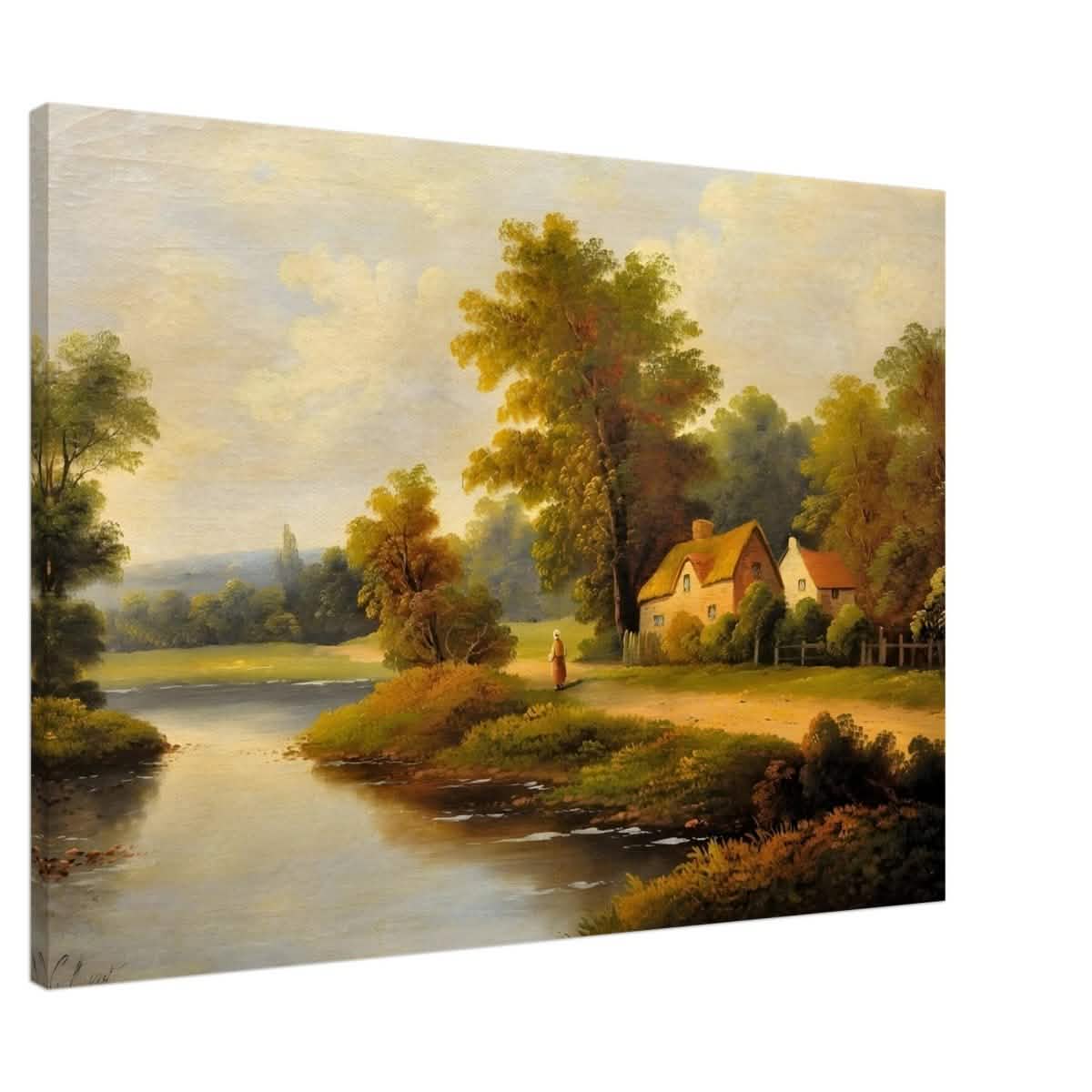 House By The Lake - Canvas - 70x100 cm / 28x40″ - Slim