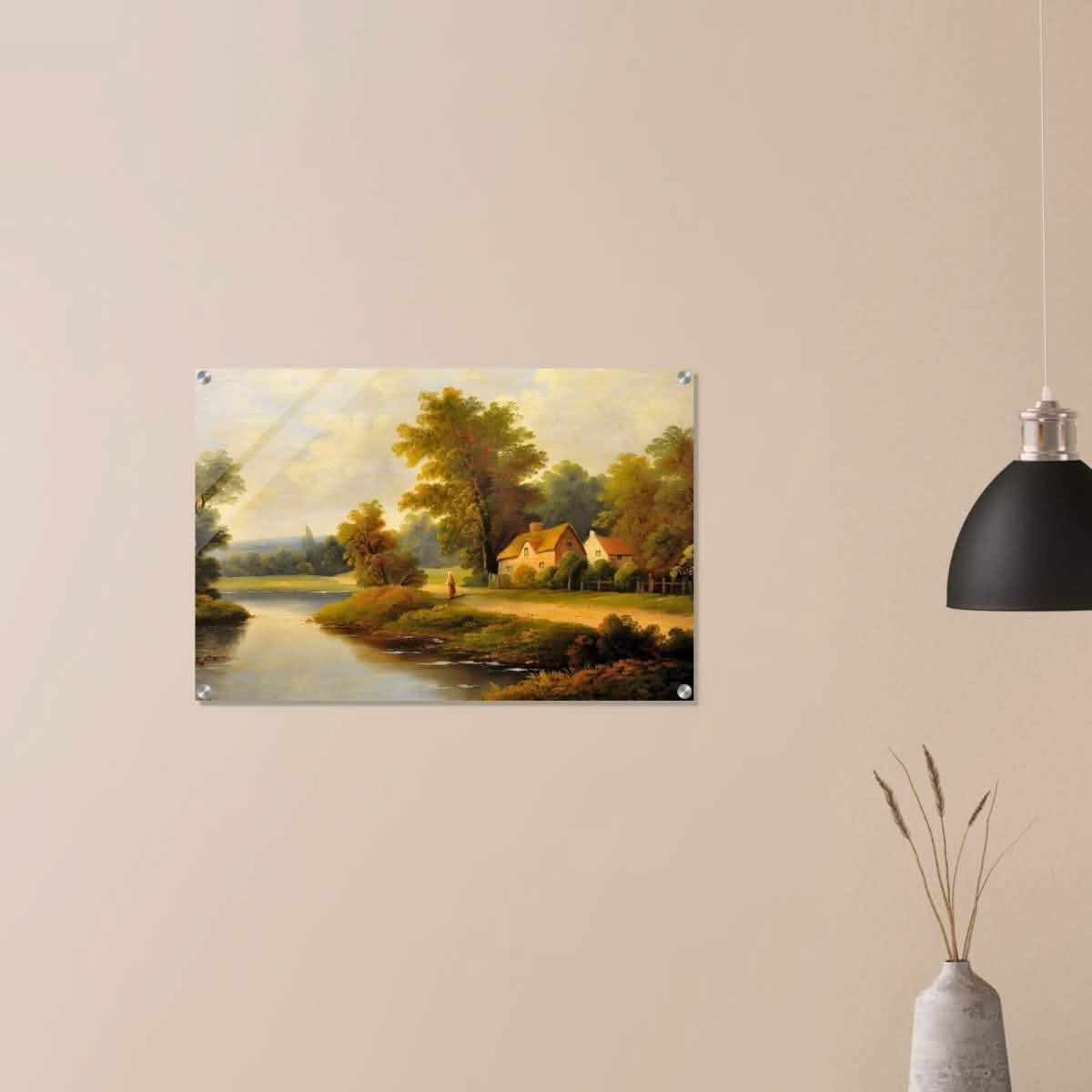 House By The Lake - Acrylic Print - 50x75 cm / 20x30″ -