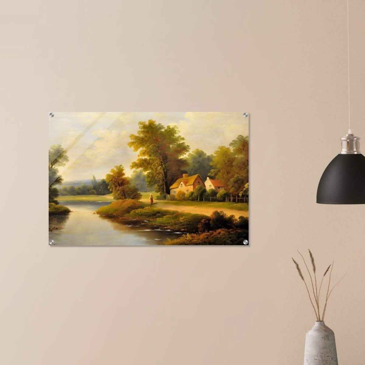 House By The Lake - Acrylic Print - 60x90 cm / 24x36″ -