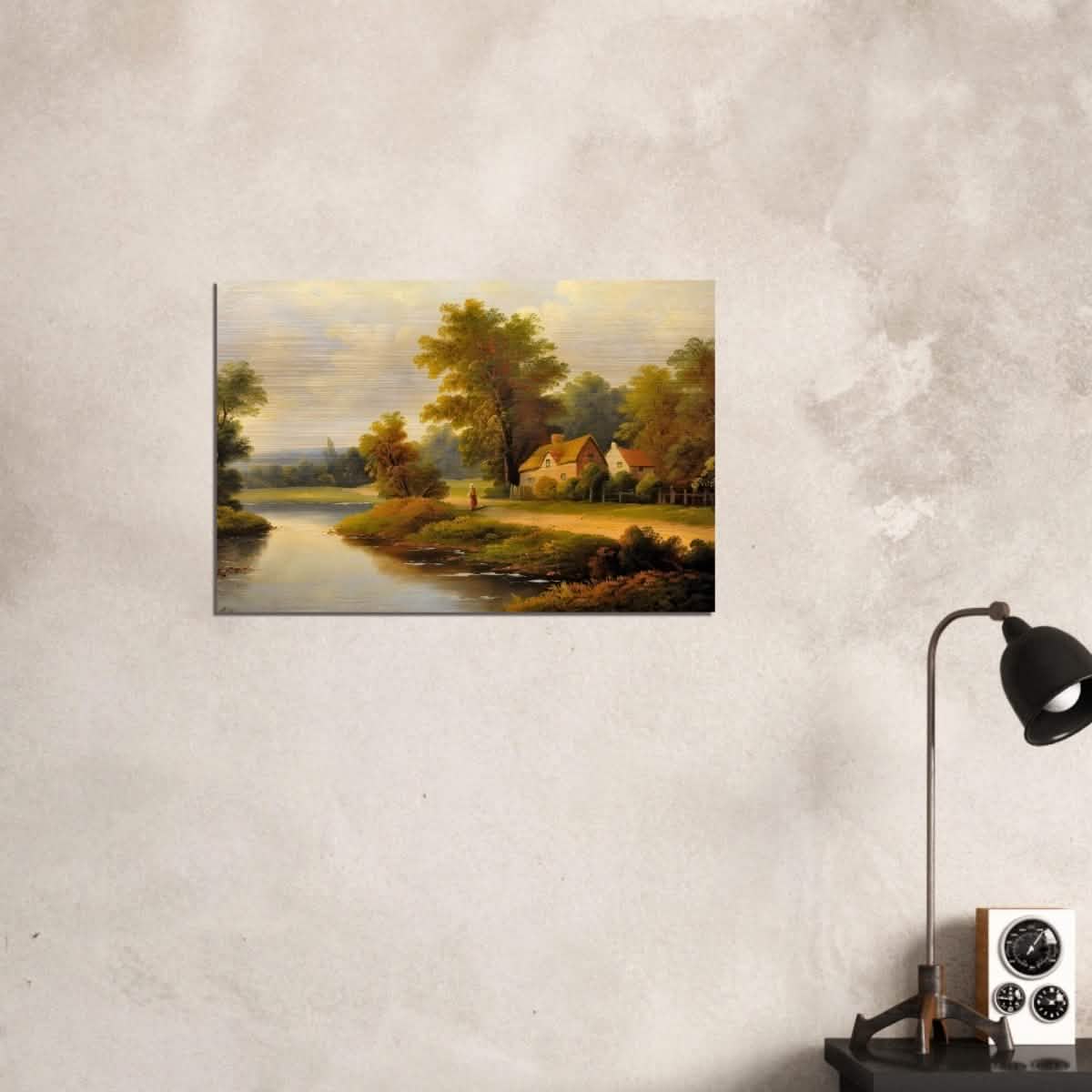 House By The Lake - Brushed Aluminum Print - 50x75 cm / 20x30″ -