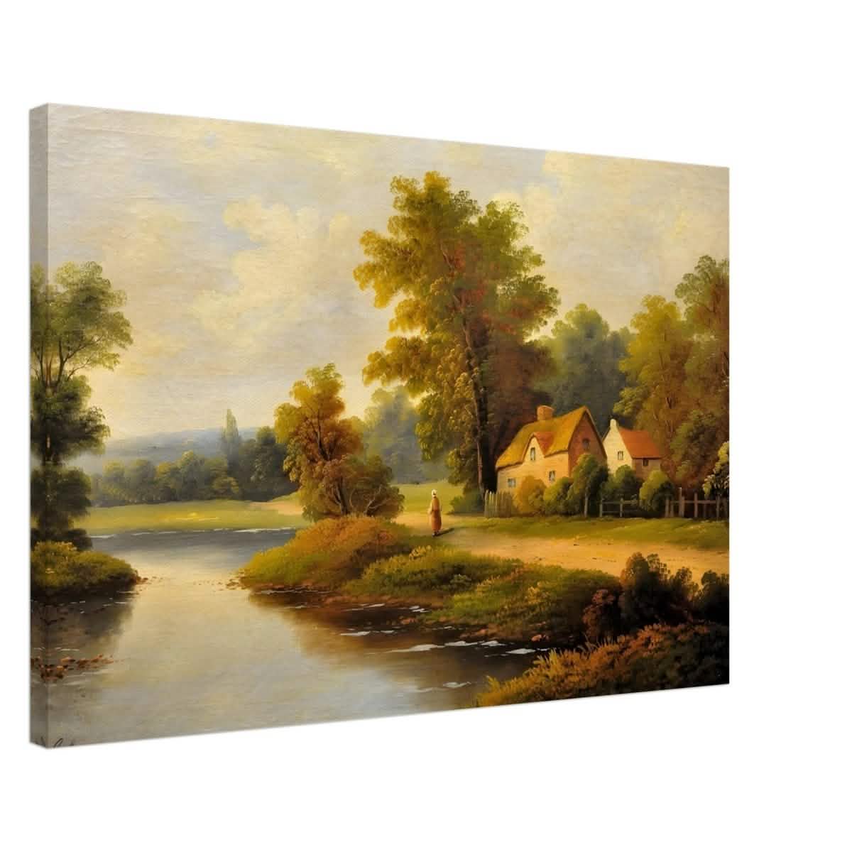 House By The Lake - Canvas - 50x75 cm / 20x30″ - Slim