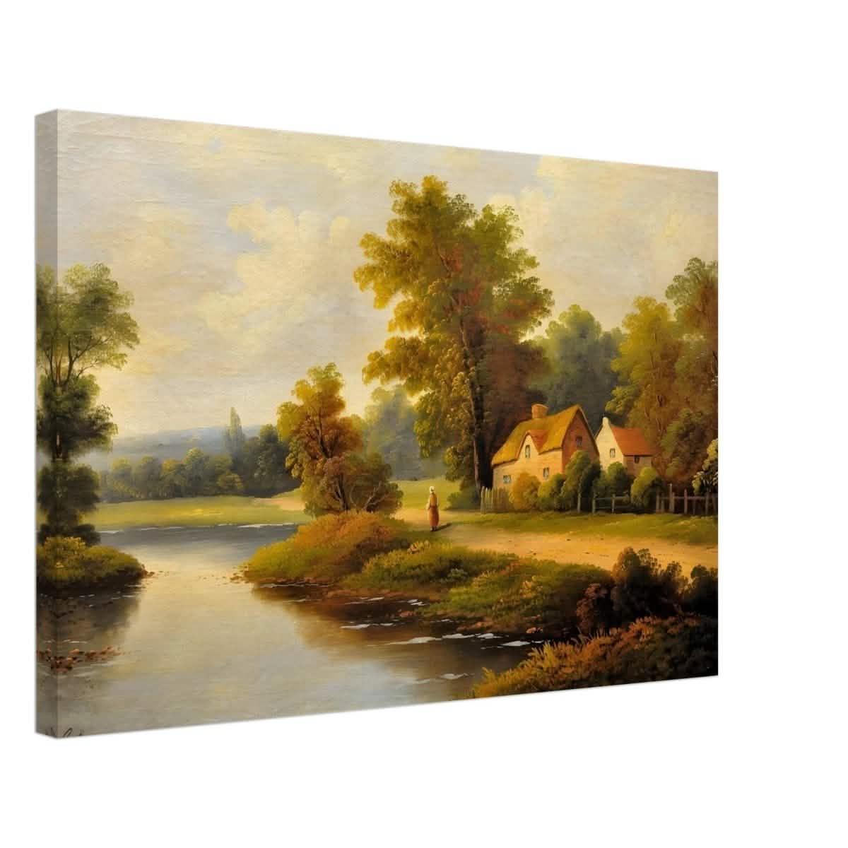 House By The Lake - Canvas - 40x60 cm / 16x24″ - Slim