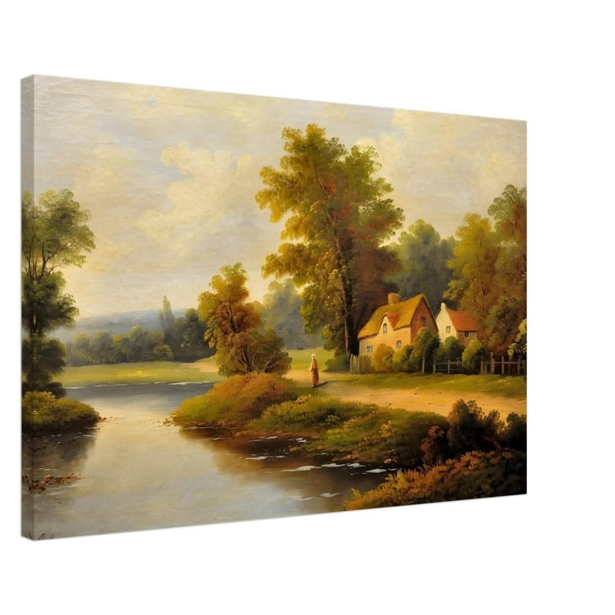 House By The Lake - Canvas - 60x90 cm / 24x36″ - Thick
