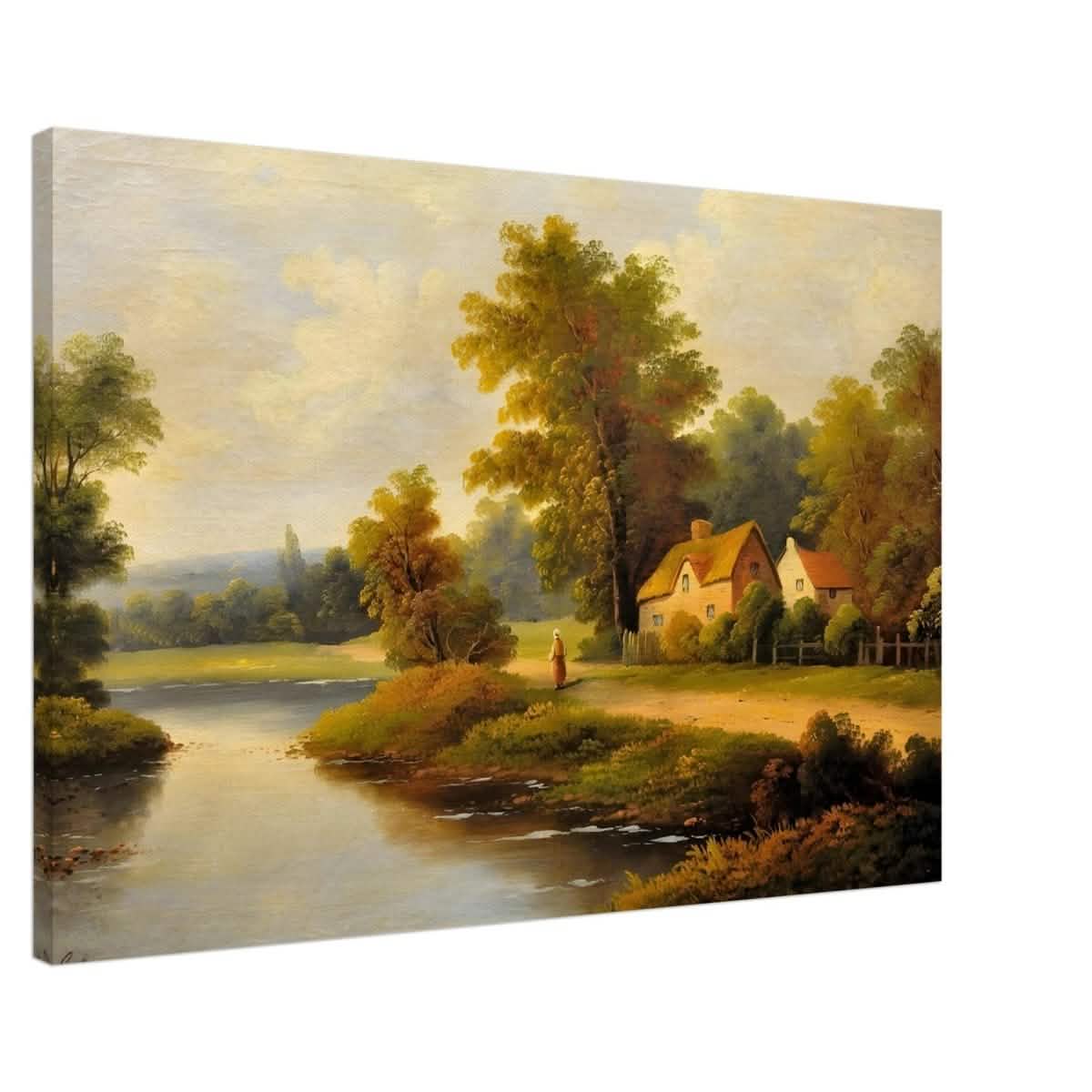 House By The Lake - Canvas - 60x90 cm / 24x36″ - Slim