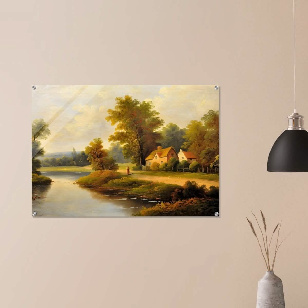 House By The Lake - Acrylic Print - 70x100 cm / 28x40″ -