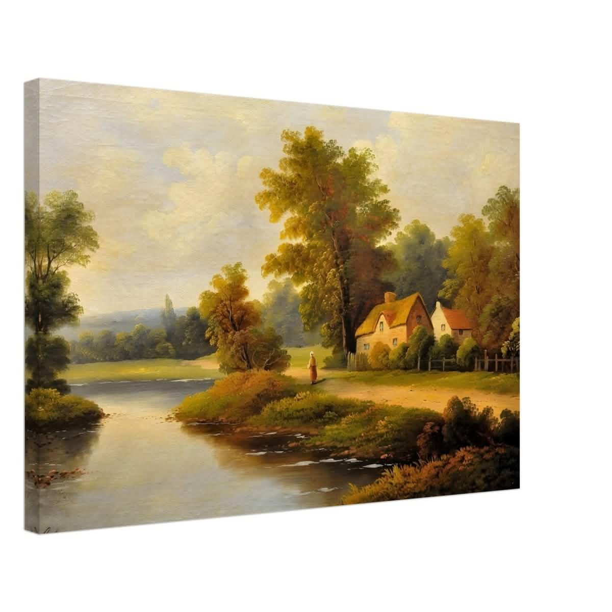 House By The Lake - Canvas - 50x75 cm / 20x30″ - Thick