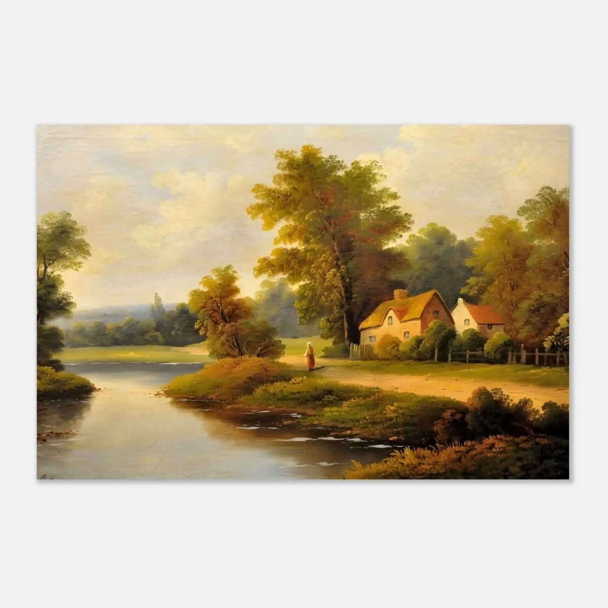House By The Lake - Aluminum Print - 40x60 cm / 16x24″ -