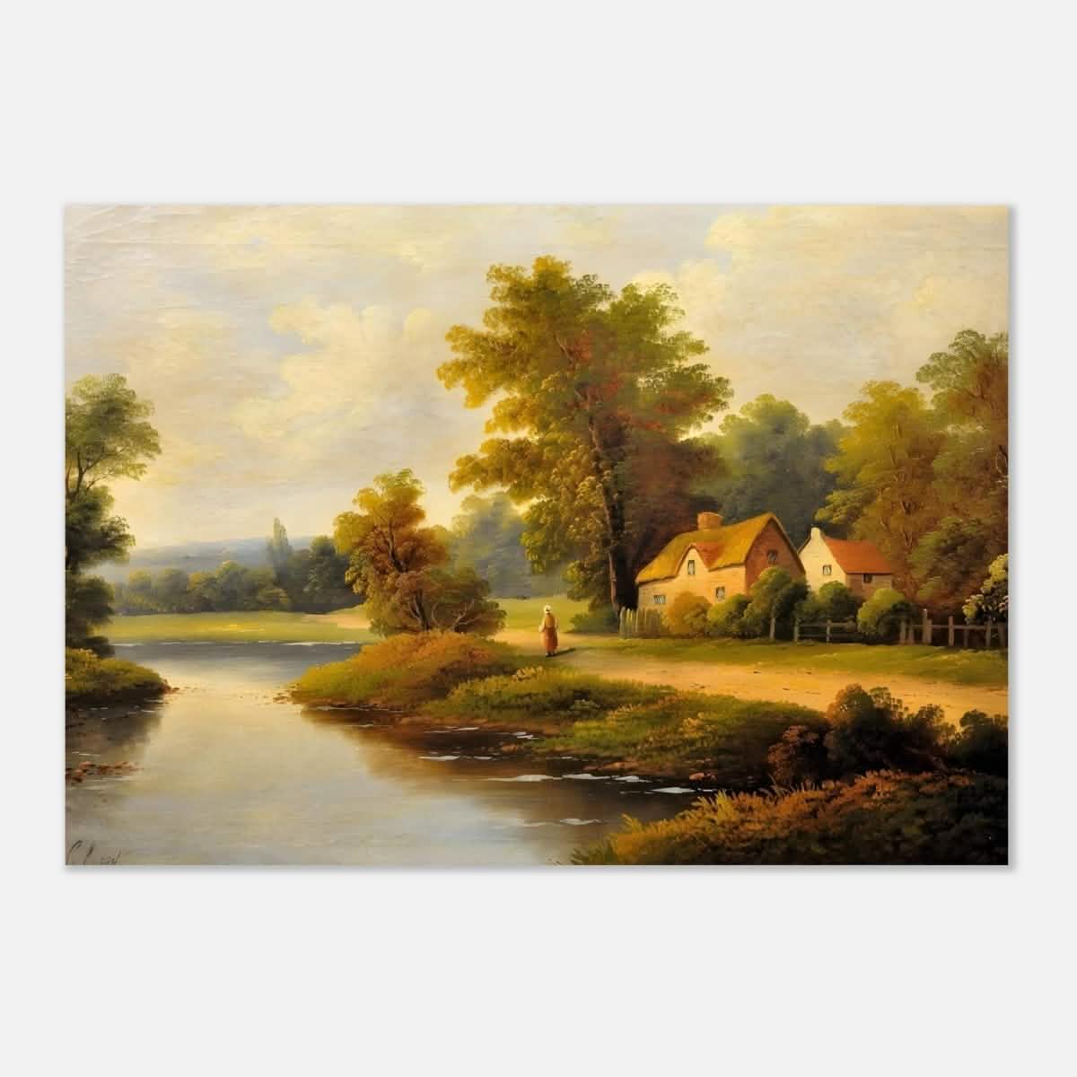House By The Lake - Aluminum Print - 70x100 cm / 28x40″ -