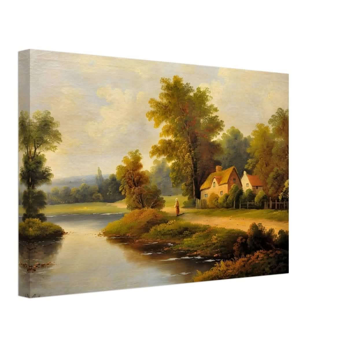 House By The Lake - Canvas - 30x45 cm / 12x18″ - Slim