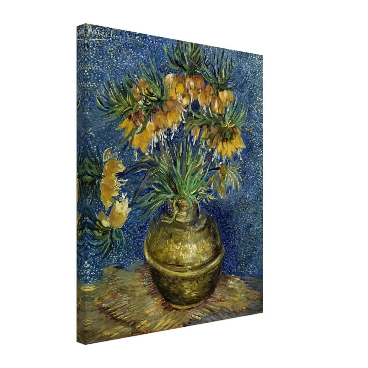 Imperial Fritillaries in a Copper Vase (1887) by Vincent van Gogh | Vintage wall art print - Canvas - 40x50 cm / 16x20″ -