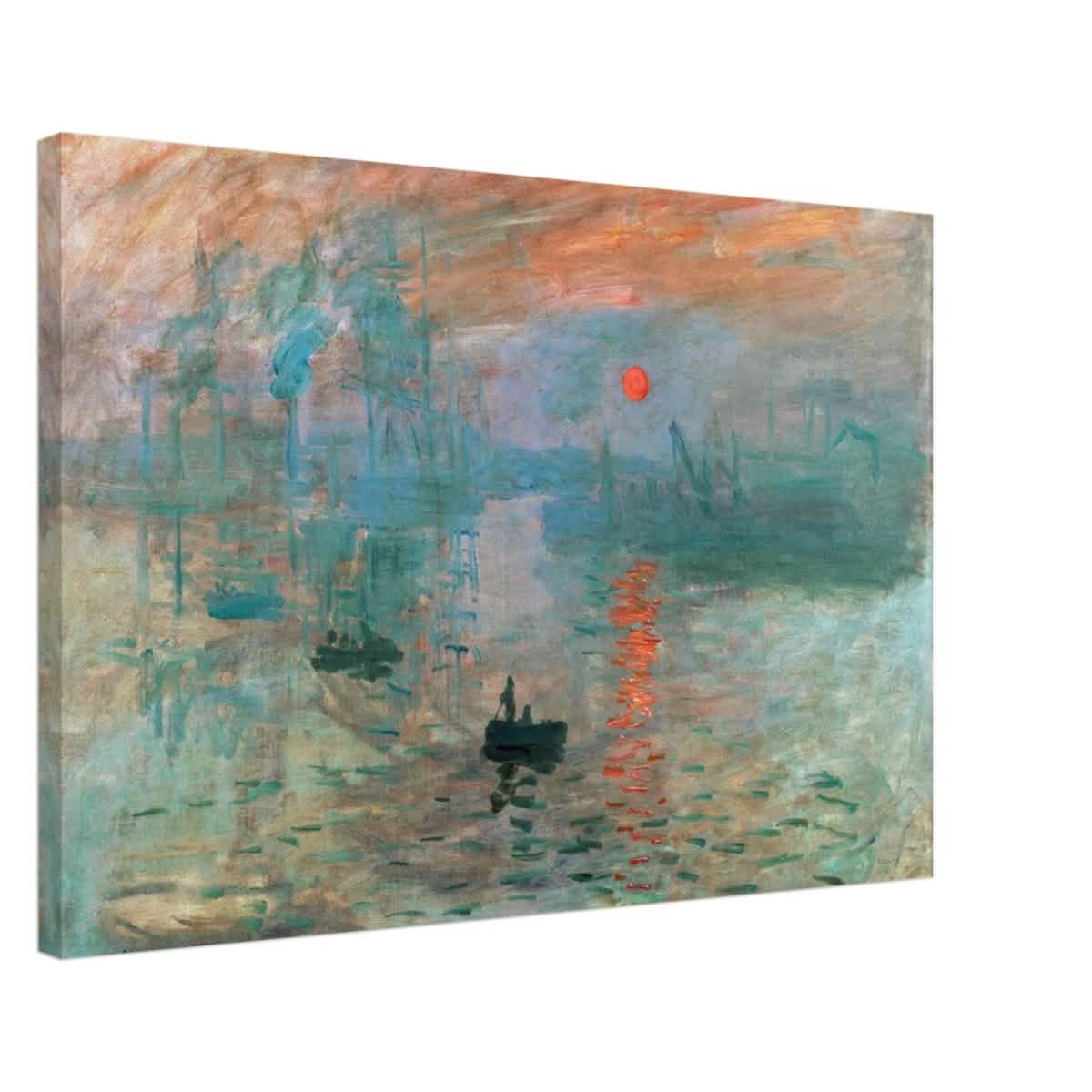 Impression Sunrise by Claude Monet - Canvas - 50x75 cm / 20x30″ - Slim