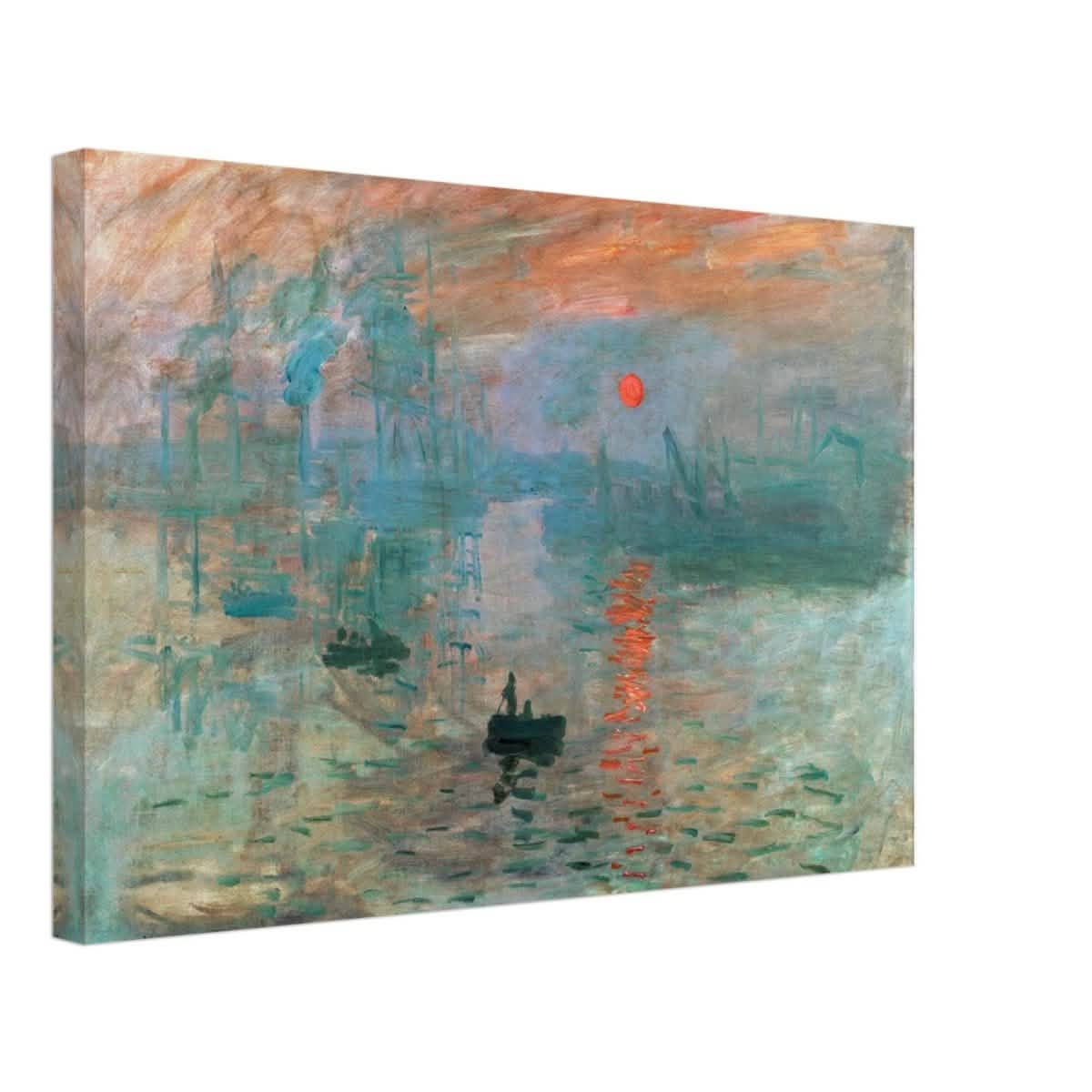 Impression Sunrise by Claude Monet - Canvas - 40x60 cm / 16x24″ - Thick