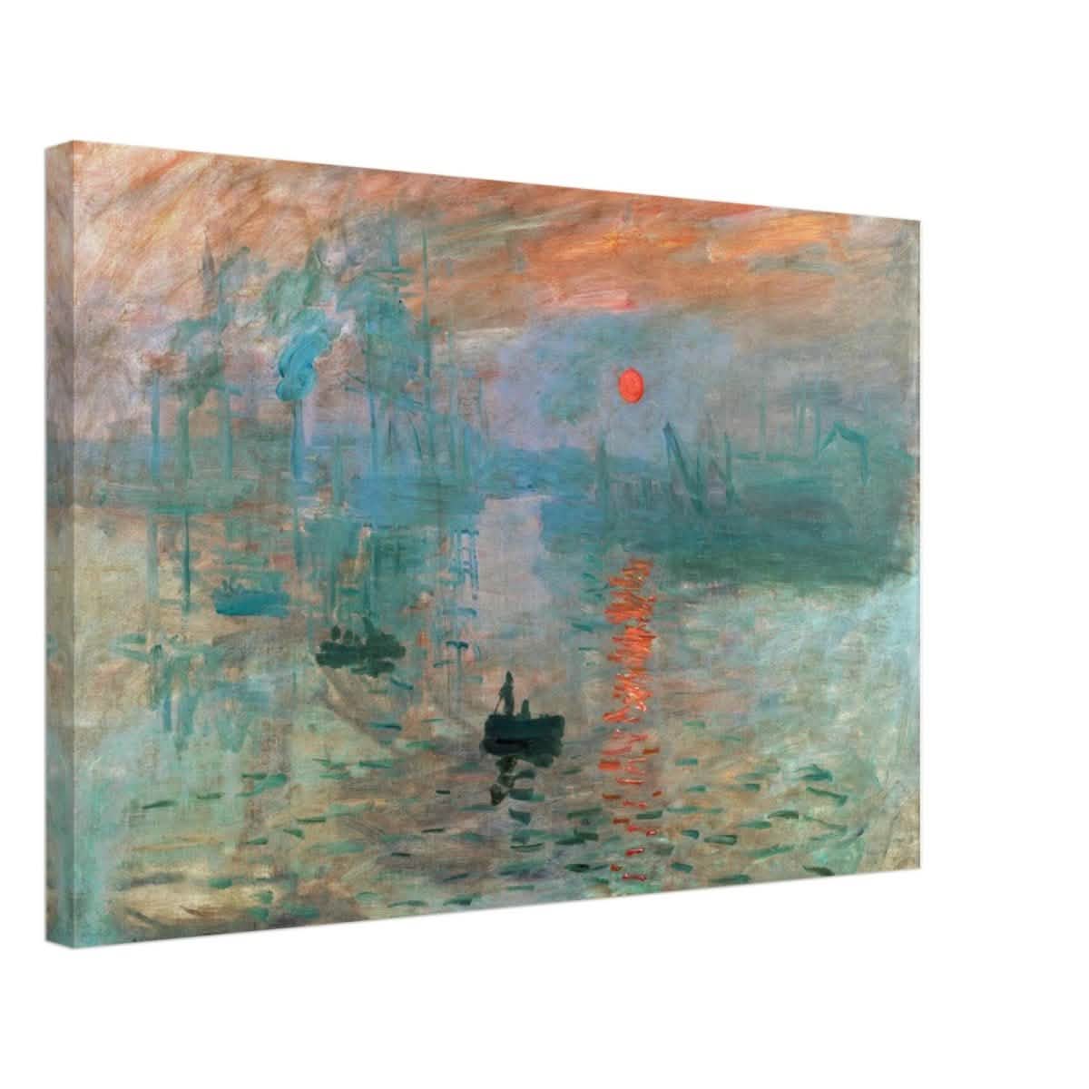 Impression Sunrise by Claude Monet - Canvas - 40x60 cm / 16x24″ - Slim