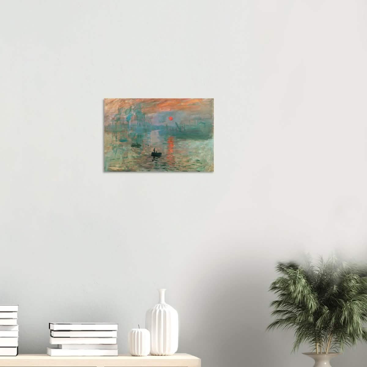 Impression Sunrise by Claude Monet - Wood Prints - 30x45 cm / 12x18″ - 20 mm