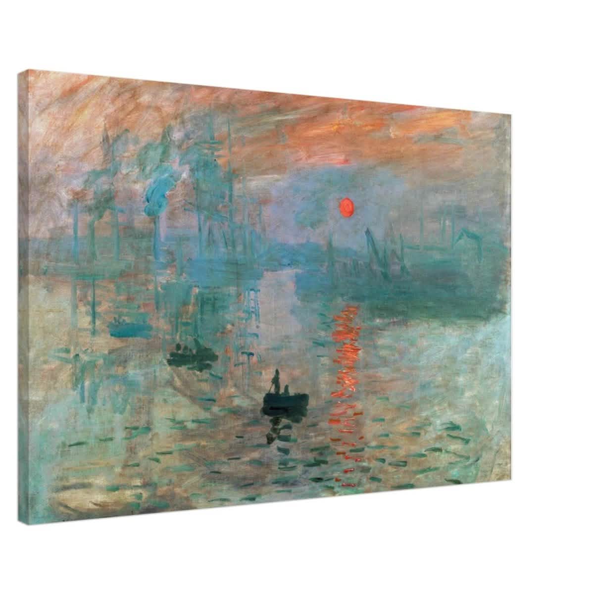Impression Sunrise by Claude Monet - Canvas - 60x90 cm / 24x36″ - Slim