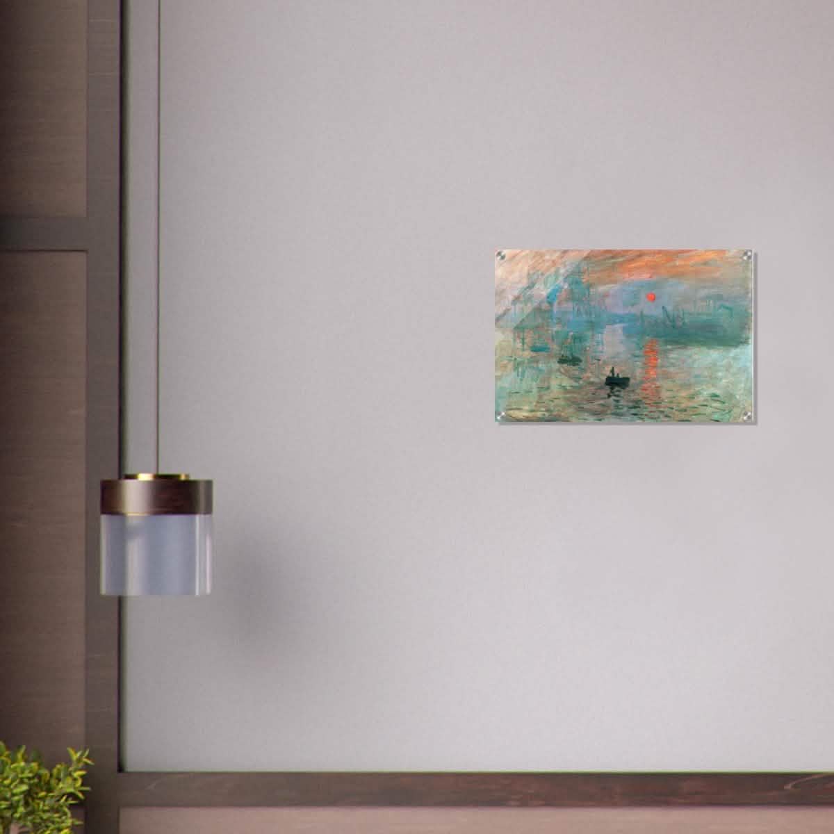 Impression Sunrise by Claude Monet - Acrylic Print - 40x60 cm / 16x24″ -