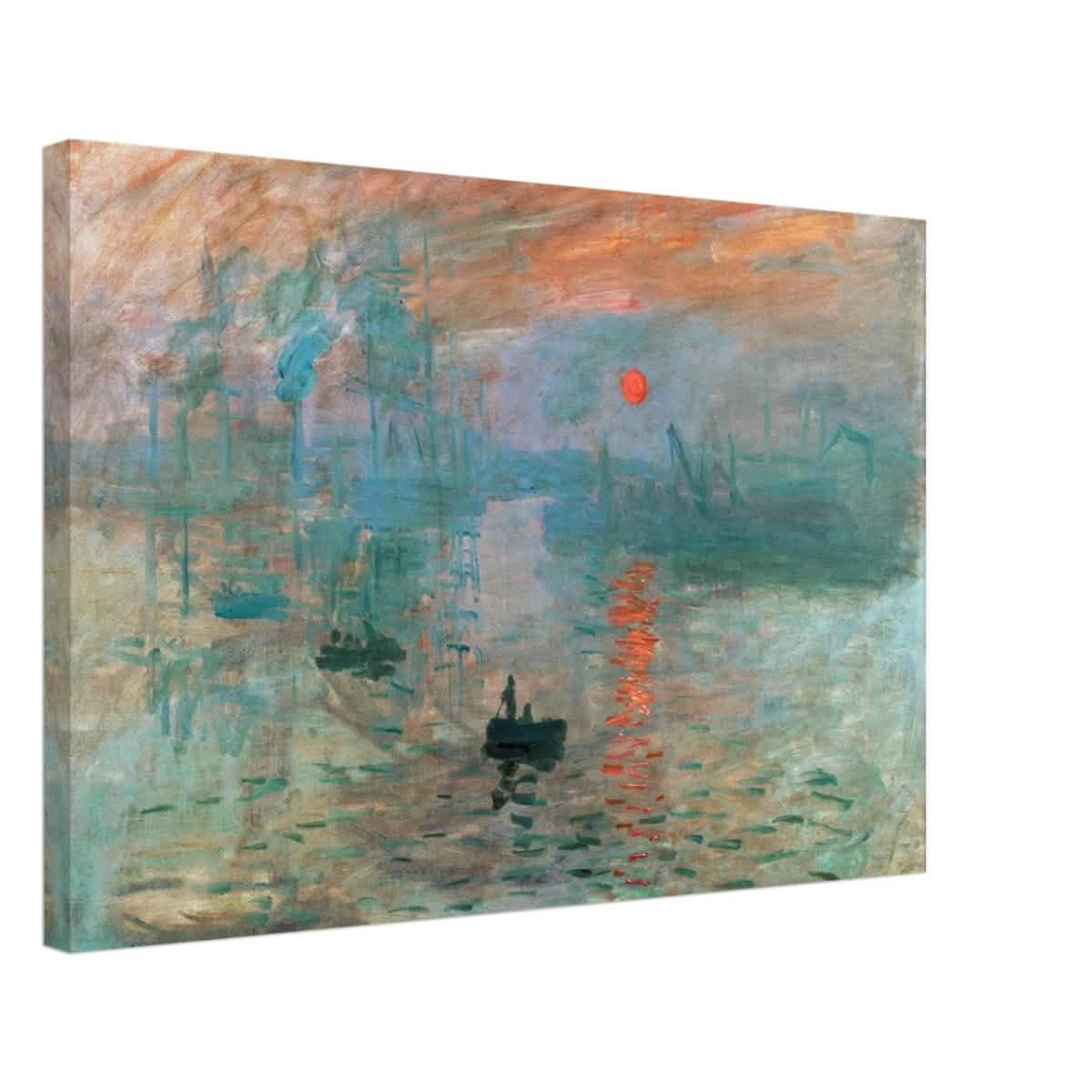 Impression Sunrise by Claude Monet - Canvas - 50x75 cm / 20x30″ - Thick