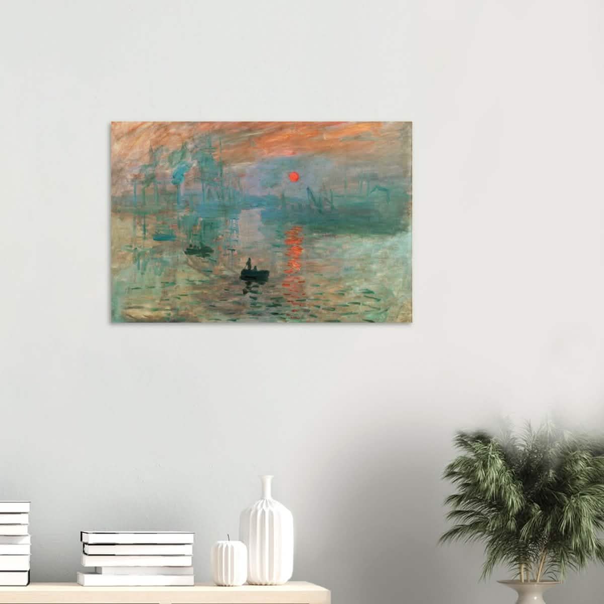 Impression Sunrise by Claude Monet - Wood Prints - 50x75 cm / 20x30″ - 20 mm