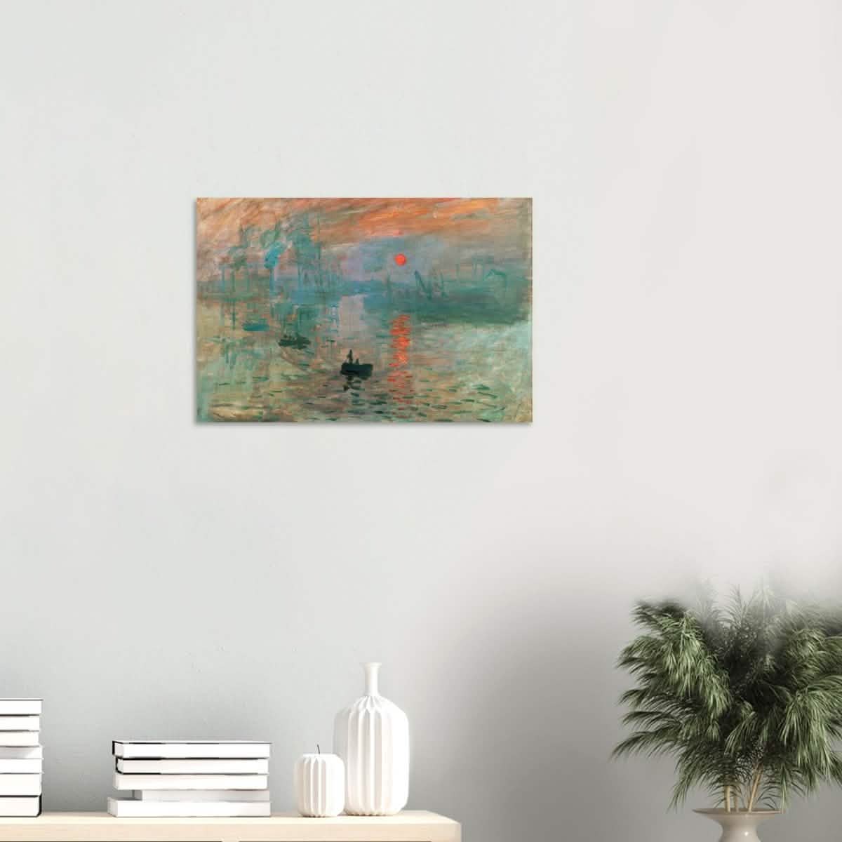 Impression Sunrise by Claude Monet - Wood Prints - 40x60 cm / 16x24″ - 20 mm