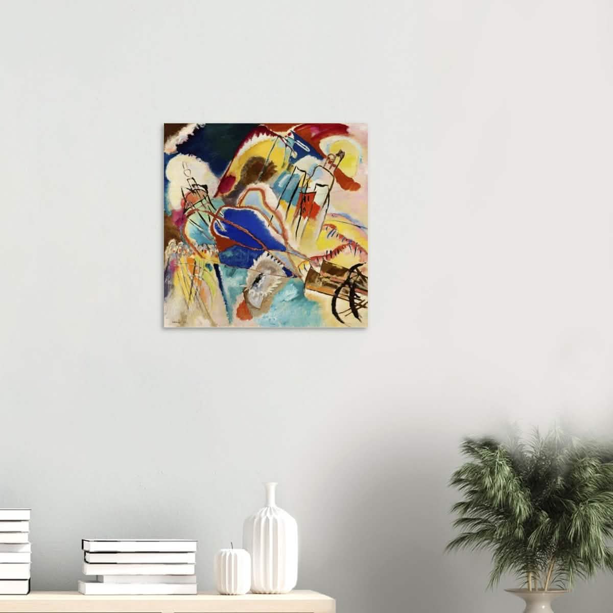 Improvisation No. 30 (1913) by Wassily Kandinsky Abstract Wall art print - Wood Prints - 50x50 cm / 20x20″ - 20 mm