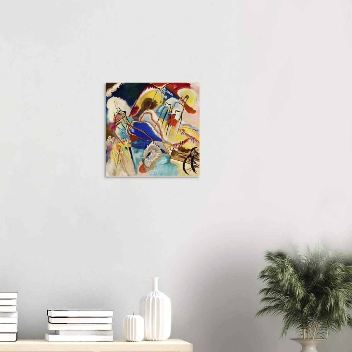 Improvisation No. 30 (1913) by Wassily Kandinsky Abstract Wall art print - Wood Prints - 40x40 cm / 16x16″ - 10 mm