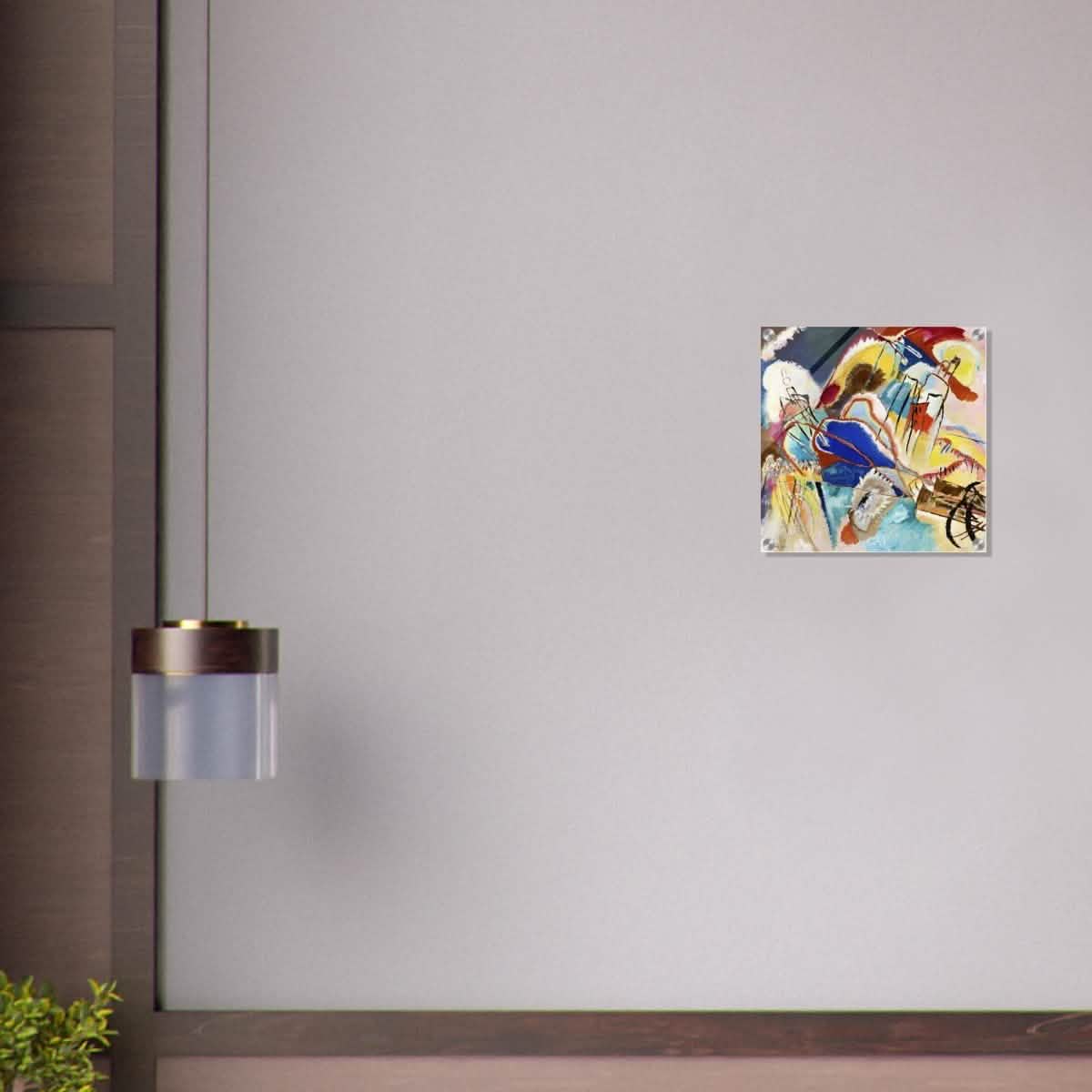 Improvisation No. 30 (1913) by Wassily Kandinsky Abstract Wall art print - Acrylic Print - 40x40 cm / 16x16″ -