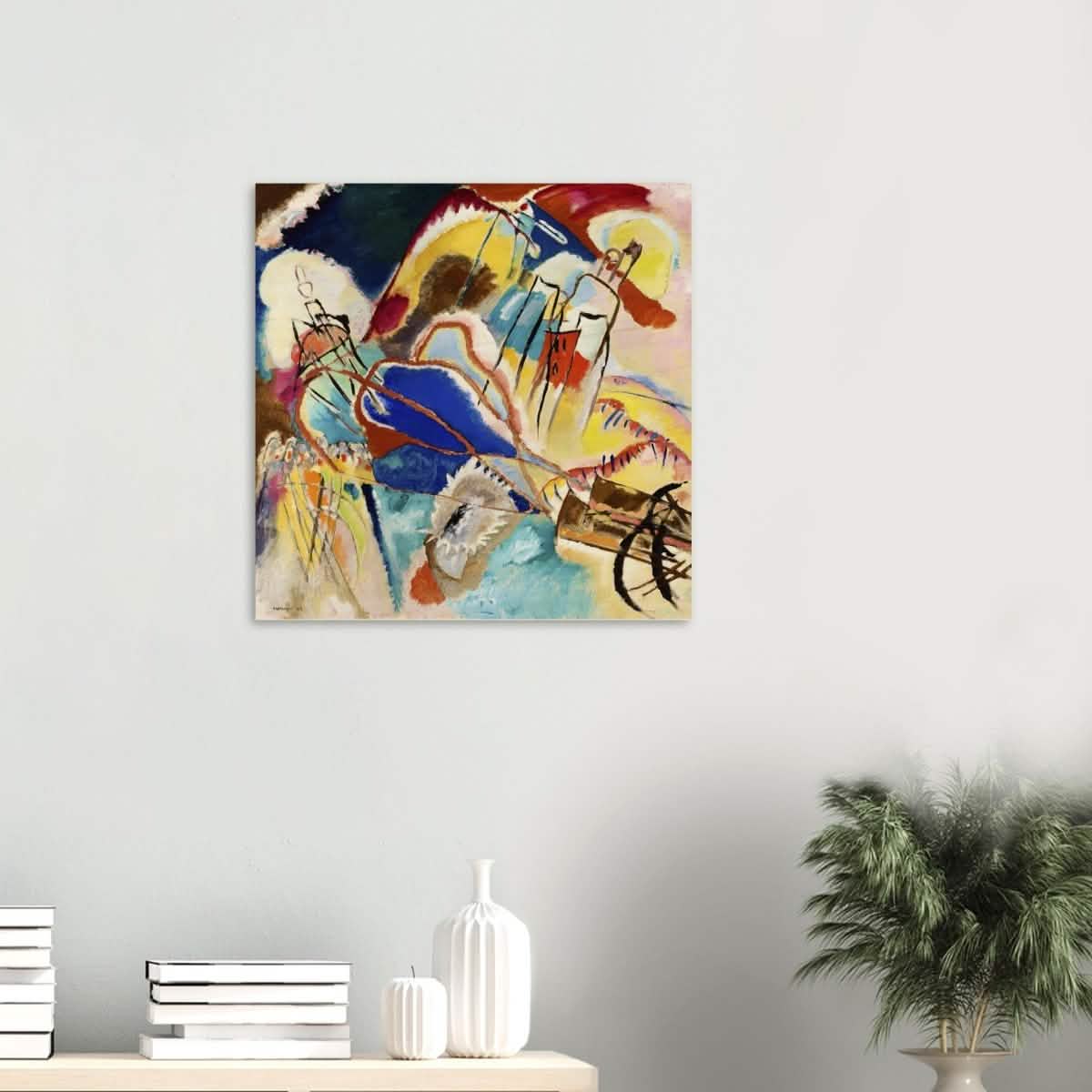 Improvisation No. 30 (1913) by Wassily Kandinsky Abstract Wall art print - Wood Prints - 60x60 cm / 24x24″ - 20 mm
