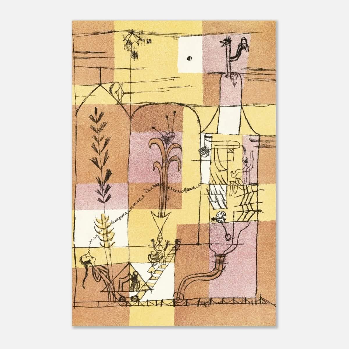 In the Spirit of Hoffmann by Paul Klee - Aluminum Print - 40x60 cm / 16x24″ -