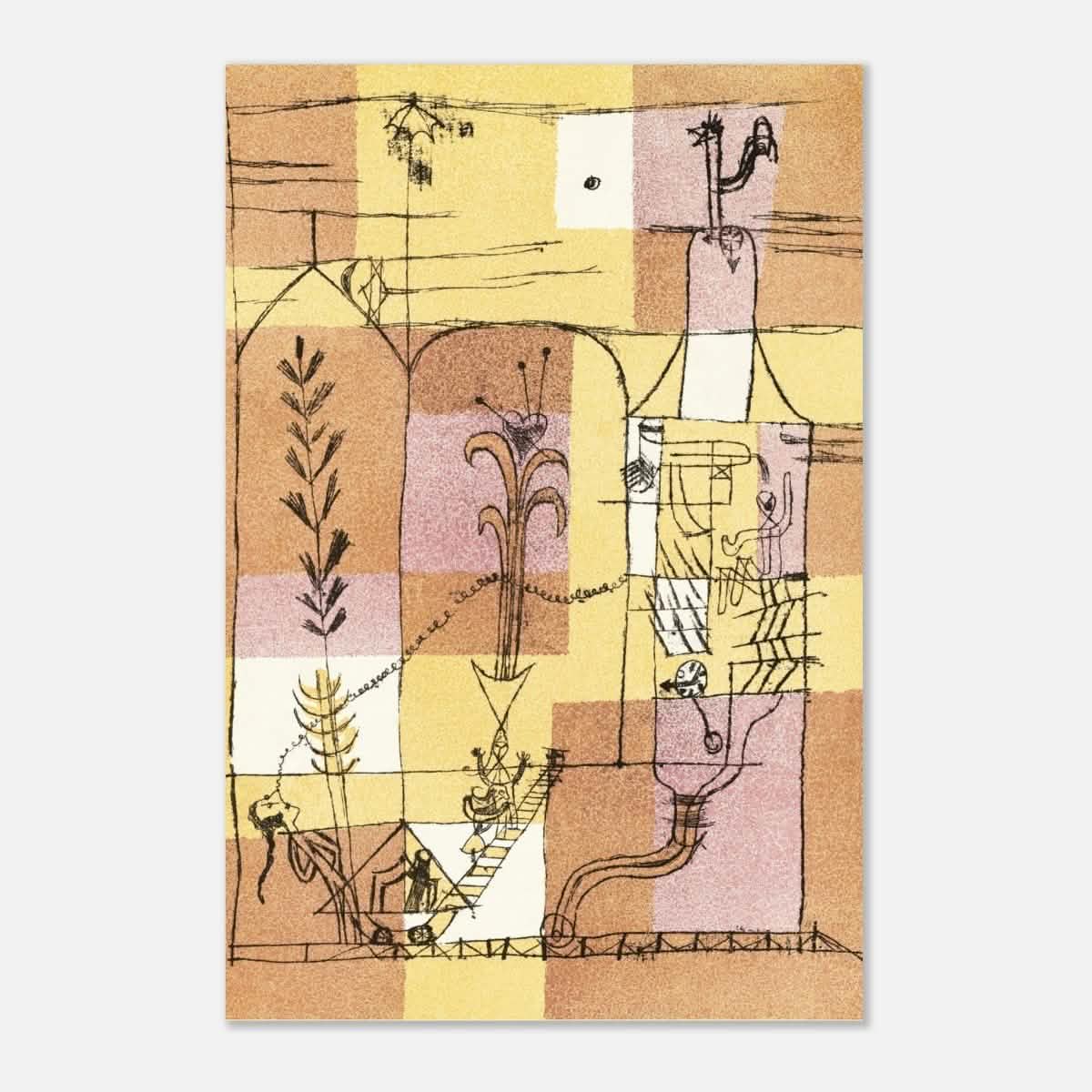 In the Spirit of Hoffmann by Paul Klee - Aluminum Print - 60x90 cm / 24x36″ -