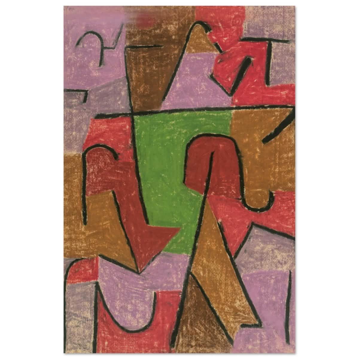 Indianisch, 1937 by Paul Klee | Vintage wall art print - Wood Prints - 60x90 cm / 24x36″ -