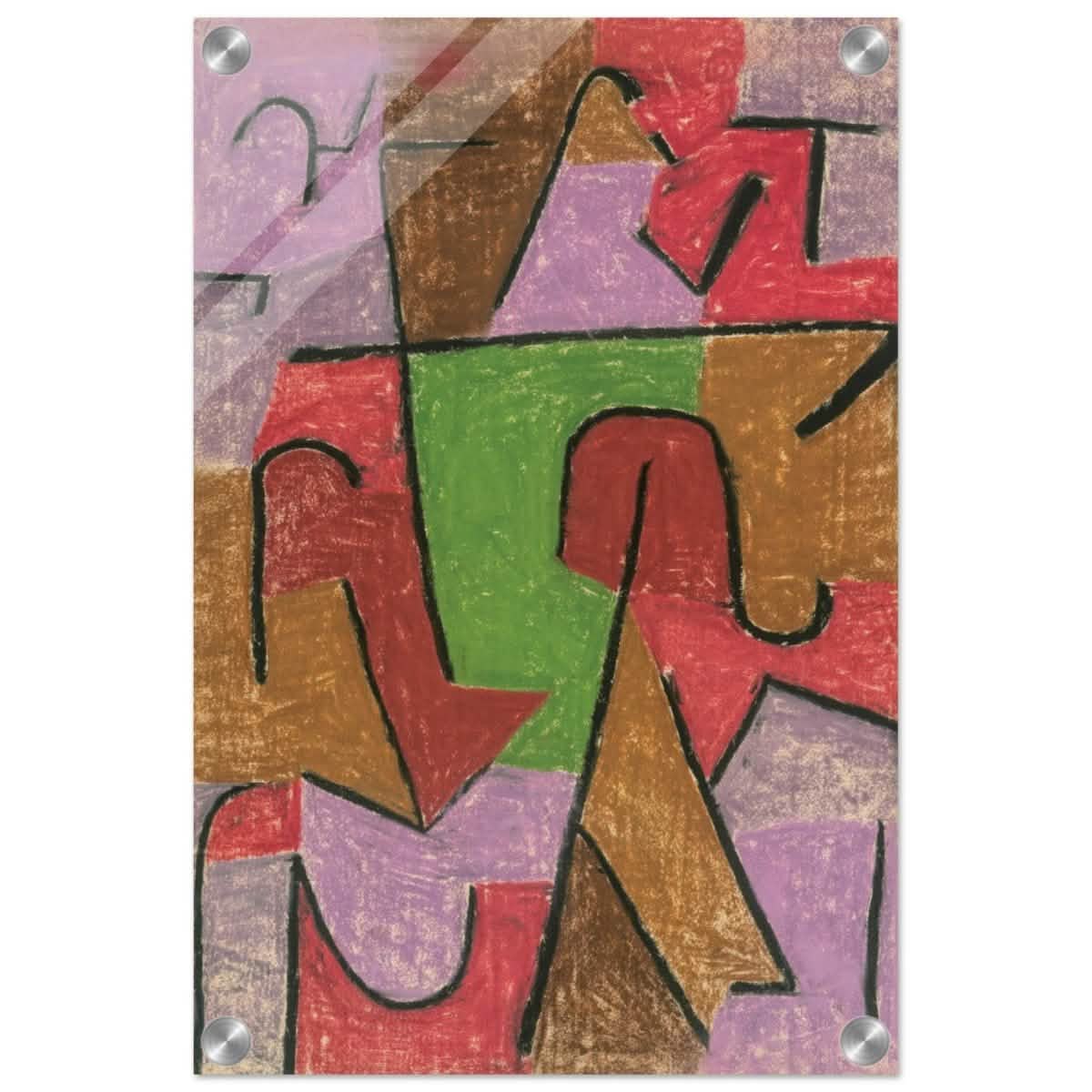 Indianisch, 1937 by Paul Klee | Vintage wall art print - Acrylic Print - 30x45 cm / 12x18″ -