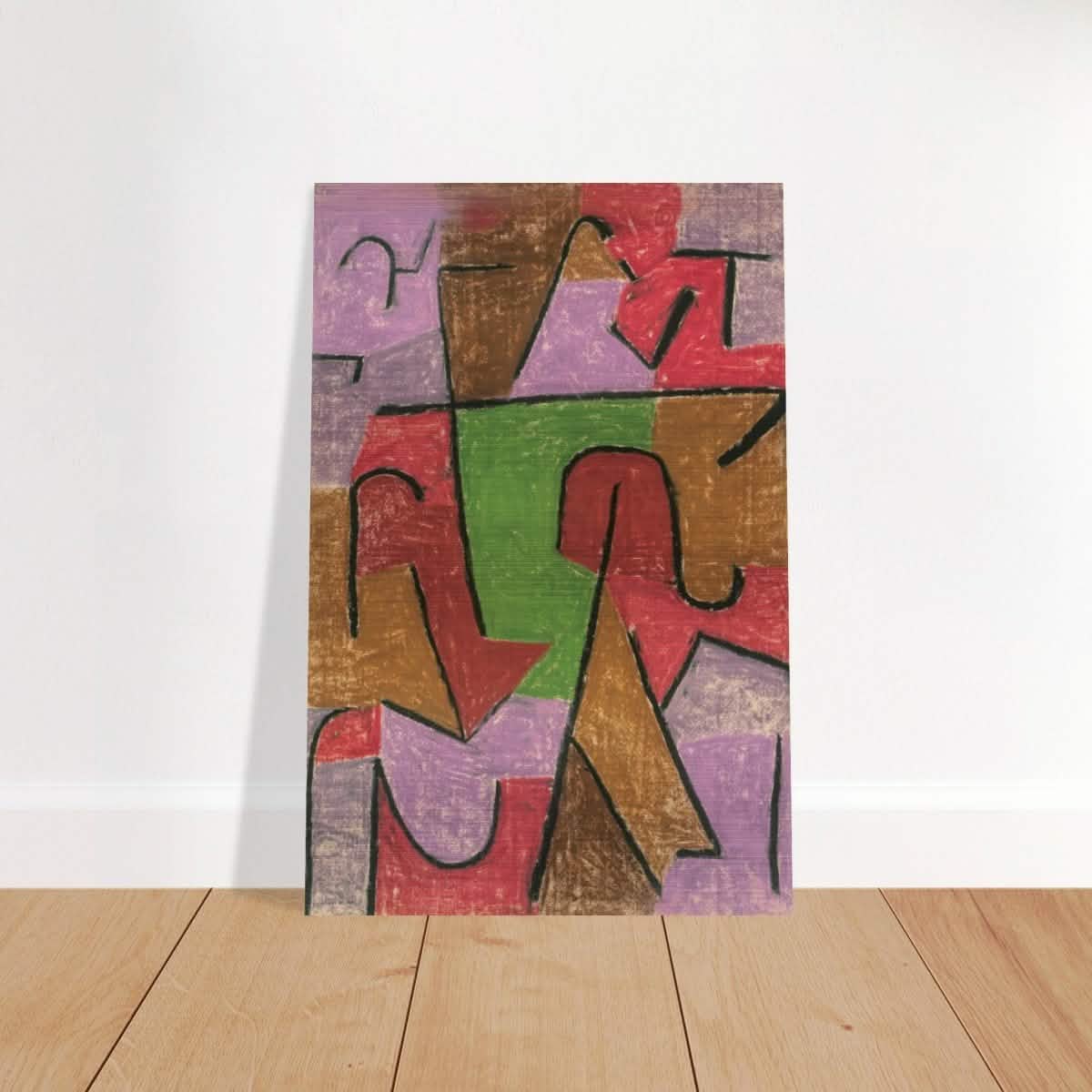 Indianisch, 1937 by Paul Klee | Vintage wall art print - Brushed Aluminum Print - 30x45 cm / 12x18″ -