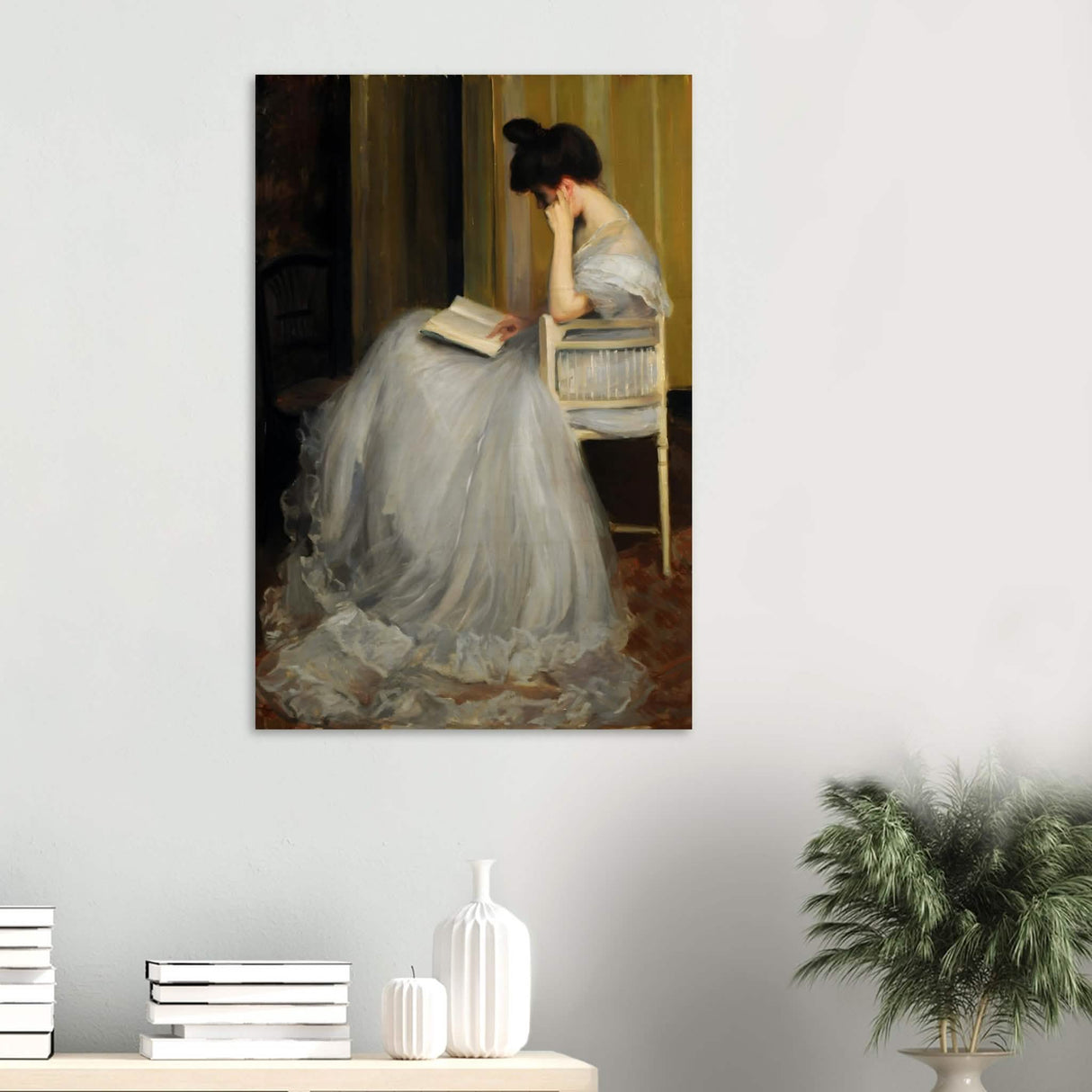 Jacques - Émile Blanche - The Readers Vintage Wall Art - Wood Prints - 60x90 cm / 24x36″ - 20 mm